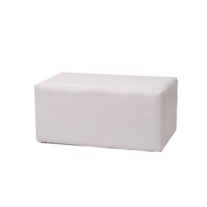 Puff Retangular (PRETO e BRANCO)